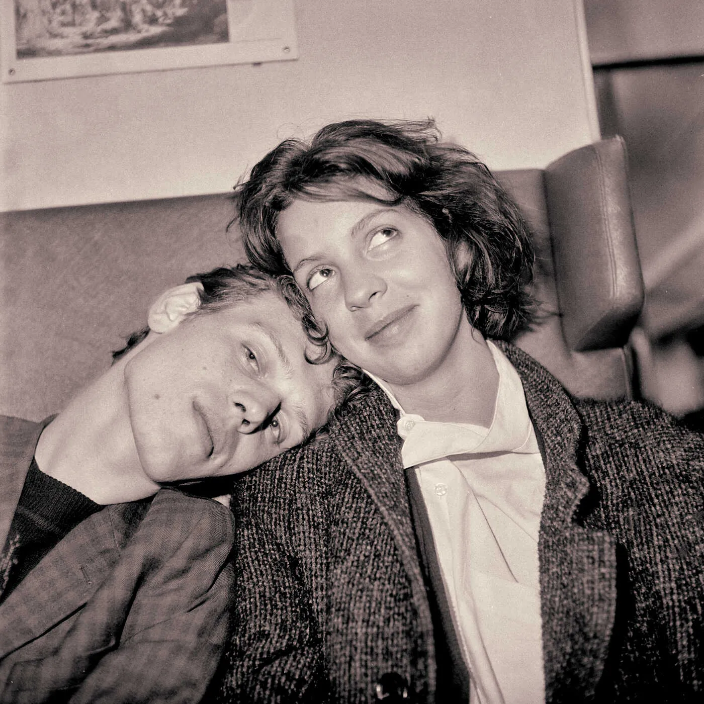 Henk and Carmen in the train - 1985